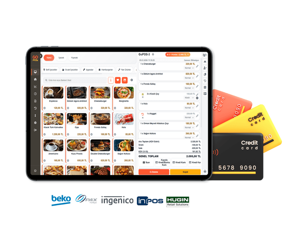 Adisyon Programı gopos yazar kasa entegrasyon adisyon programı restoran yönetim sistemi mali entegrasyon