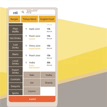 Mobil Adisyon Uygulaması